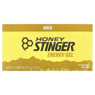 Honey Stinger, Energy Gels, Gold, 24 Packs, 1.1 oz (31 g) Each