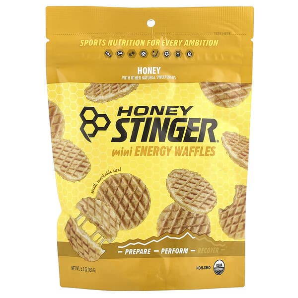 Mini Energy Waffles, Honey, 5.3 oz (150 g)