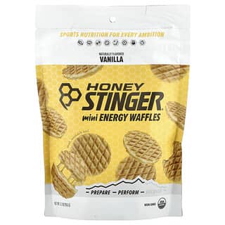 HoneyStinger, ミニエネルギーワッフル、バニラ、150g（5.3オンス）