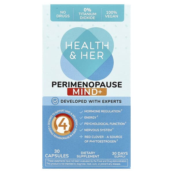 Perimenopause Mind+, 30 Capsules