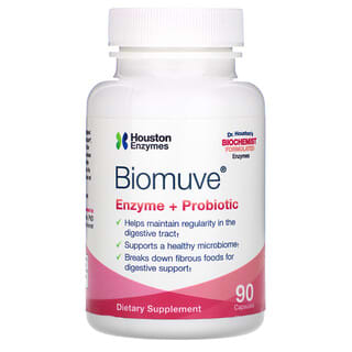 Houston Enzymes, Biomuve, Enzyme + Probiotic, 90 Capsules