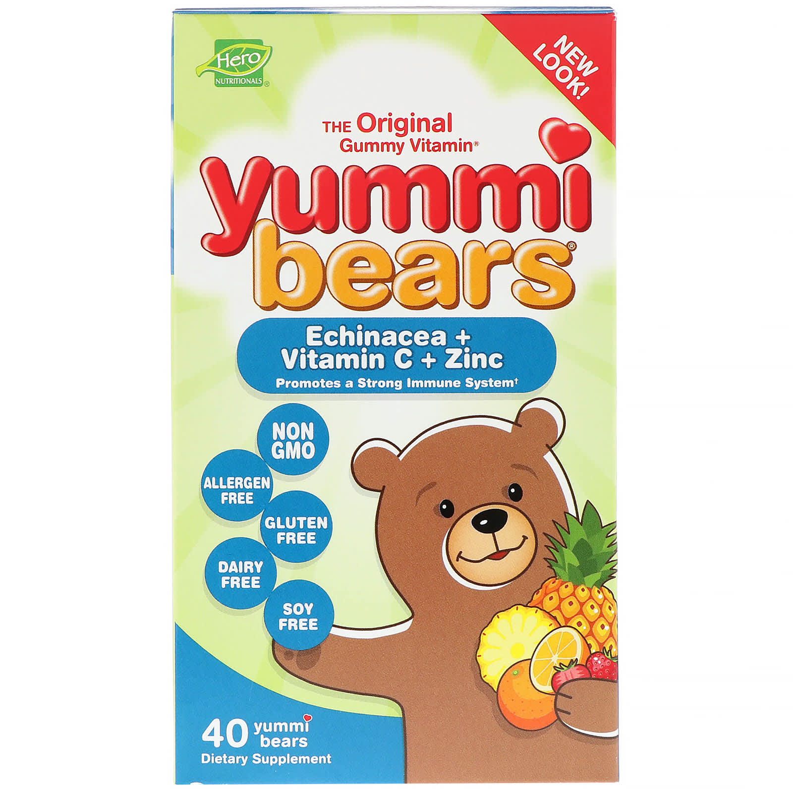 Hero Nutritional Products, Yummi Bears, Echinacea + Vitamin C + Zinc