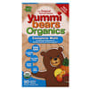 Yummi Bears Organics, Multicolor completo, Sabores orgánicos a fresa, naranja y piña, 90 Yummi Bears