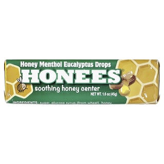 Honees, Pastilles au miel, au menthol et à l'eucalyptus, 9 pastilles, 45 g