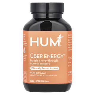 HUM Nutrition, ウーバーエネルギー、ヴィーガンカプセル60粒