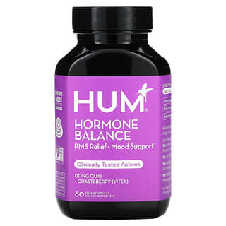 HUM Nutrition, ホルモンバランス、ヴィーガンカプセル60粒