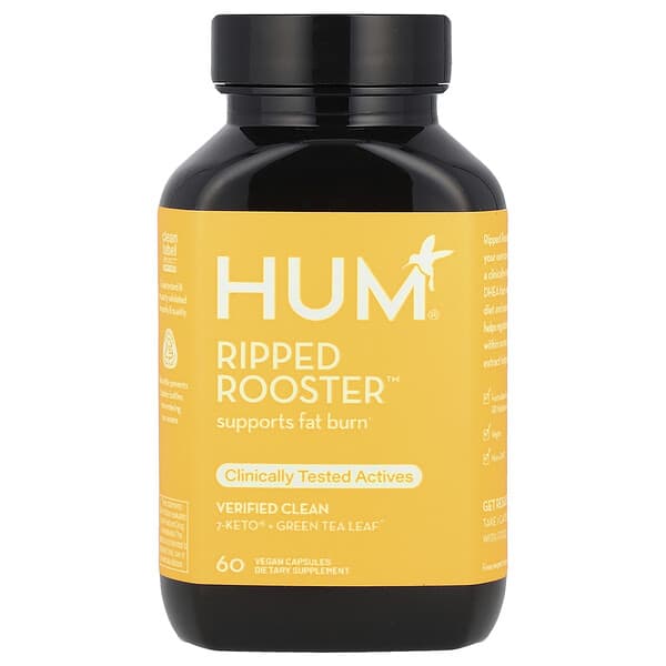 HUM Nutrition, Ripped Rooster™，60 粒全素膠囊