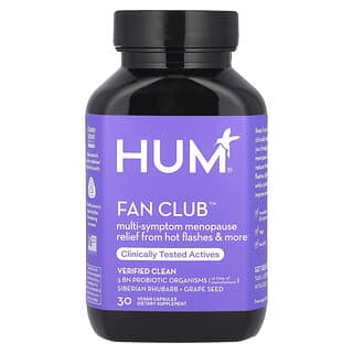 HUM Nutrition‏, Fan Club™, Multi-Symptom Menopause Relief, 30 Vegan Capsules