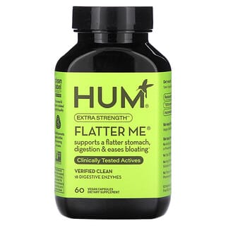 HUM Nutrition, Flatter Me, Extra Strength, 60 Vegan Capsules