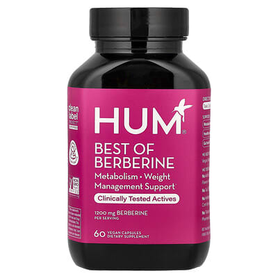 HUM Nutrition, Extra Strength Berberine, 60 Vegan Capsules
