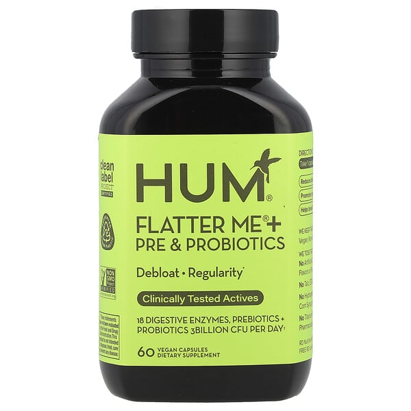 Flatter Me® + Pre & Probiotics, 60 Vegan Capsules