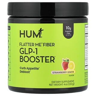 HUM Nutrition, Flatter Me® Fiber, GLP-1 Booster, Jordbær-sitron, 120 g