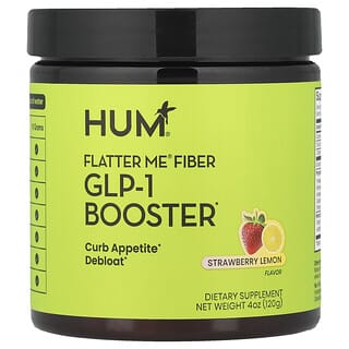 HUM Nutrition, Flatter Me® Fiber, GLP-1 Booster, Strawberry Lemon, 4 oz (120 g)