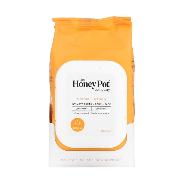 The Honey Pot Company, Normal Wipes, 30 Count