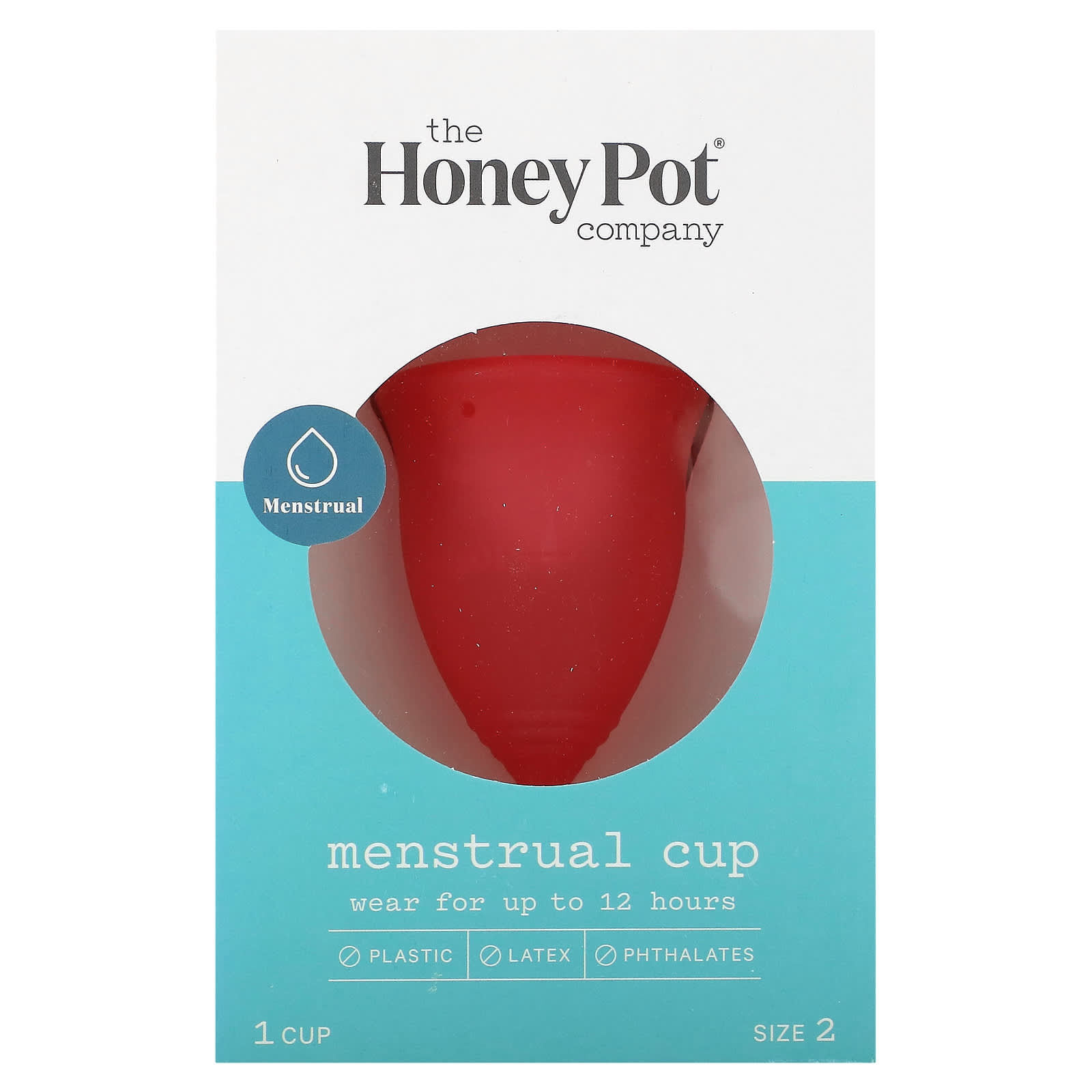 The Honey Pot Company, Menstrual Cup, Size 2, 1 Cup