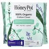 The Honey Pot Company, 유기농 쿨링 허브 인퓨전, 패드 포함, 날개형, 오버나이트, 12개입