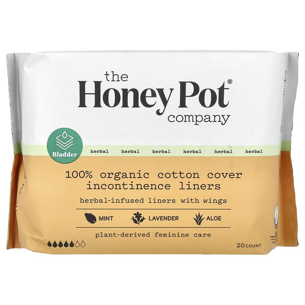 The Honey Pot Company, Gyógynövényekkel átitatott bélés szárnyakkal, 20 db