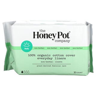 The Honey Pot Company, Invólucros Não Herbais Orgânicos para o Dia a Dia, 30 unidades