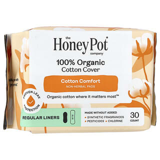 The Honey Pot Company, Ежедневные прокладки из органического нематериального хлопка, 30 шт.