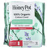 The Honey Pot Company, 허브 함유 패드, 날개형, 산후 오버나이트, 12개입