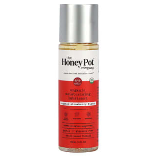 The Honey Pot Company, Органическая увлажняющая смазка, органическая клубника, 59 мл (2 жидк. Унции)