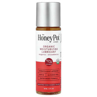 The Honey Pot Company, Organic Moisturising Lubricant, Organic Strawberry, 2 fl oz (59 ml)
