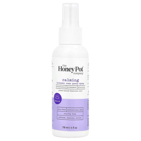 The Honey Pot Company, Panty Spray, Calming Lavender Rose, 4 fl oz (118 ml)