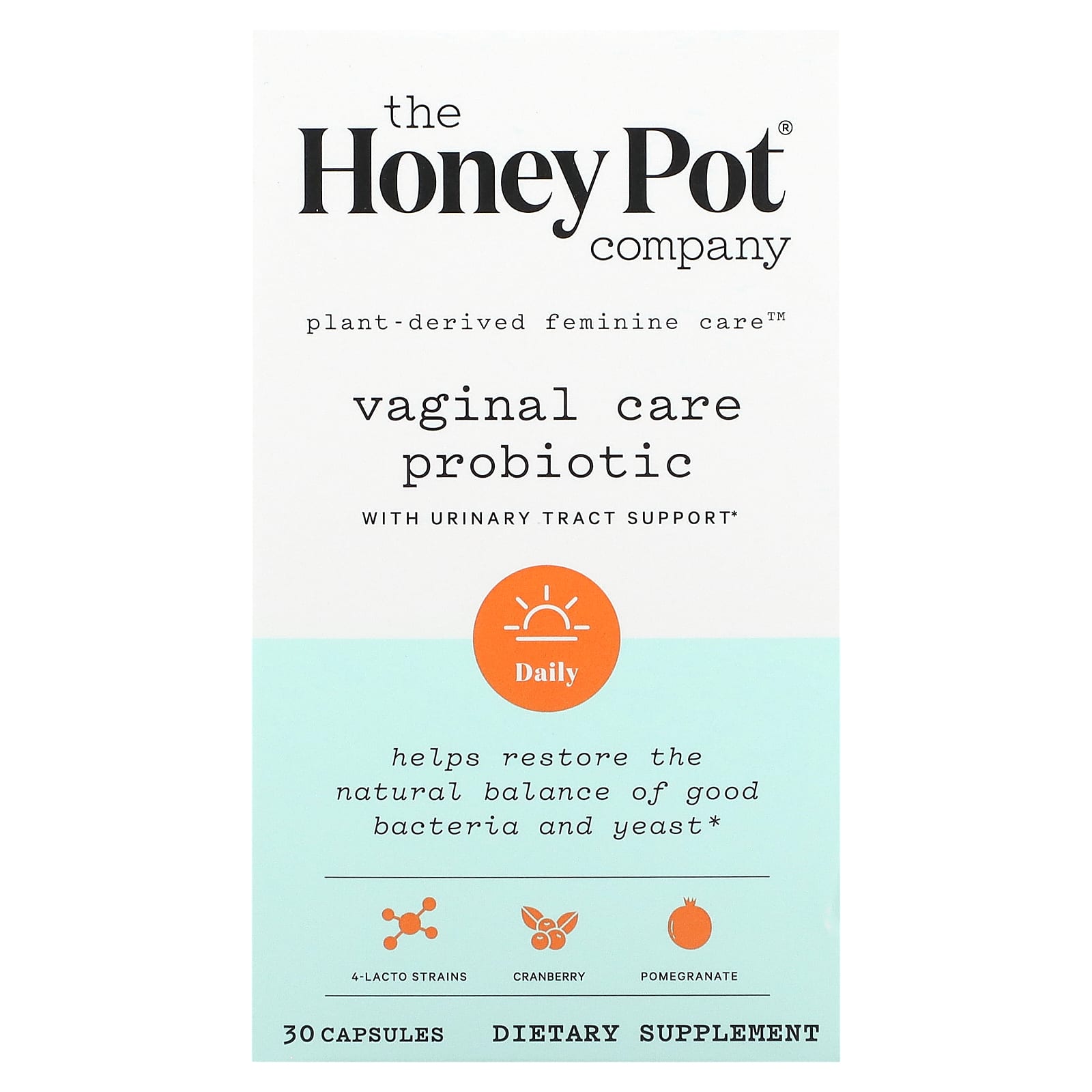 The Honey Pot Company, Vaginal Care Probiotic With Urinary Tract