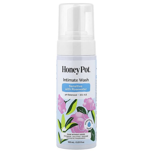 The Honey Pot Company, 포밍 워시, 베르가모트 장미, 163ml(5.51fl oz)