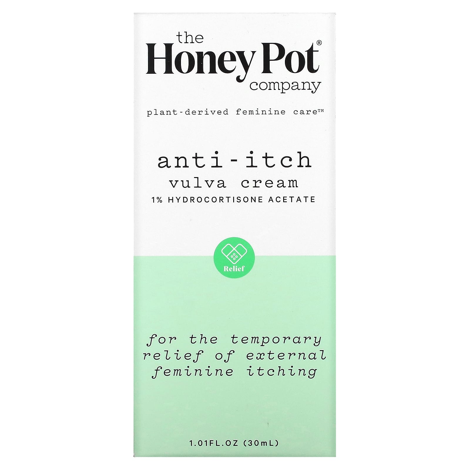 The Honey Pot Company, AntiItch Vulva Cream, 1.01 fl oz (30 ml)