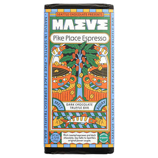 Maeve Chocolate, Трюфель из тёмного шоколада, Pike Place Espresso, 70 г (2,5 унции)