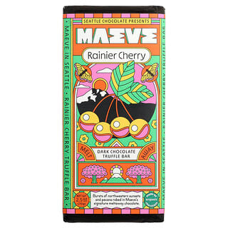 Maeve Chocolate, Батончик с трюфелем из тёмного шоколада, вишня Rainier, 70 г (2,5 унции)