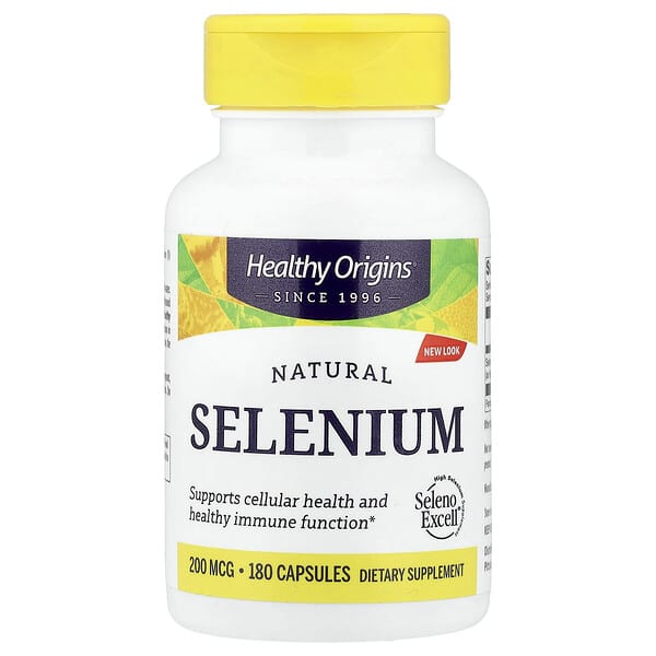 Healthy Origins, Natural Selenium, 200 mcg, 180 Capsules — product photo 1