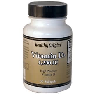 Healthy Origins, Vitamin D3, 1,200 IU, 30 Softgels