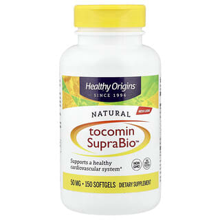 Healthy Origins, Tocomin SupraBio™ Semula Jadi, 150 Kapsul Lembut