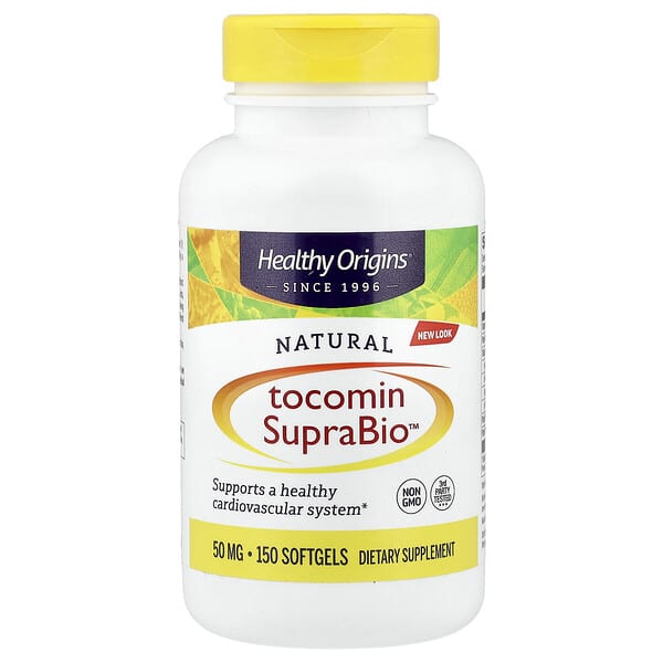 Healthy Origins, Natural Tocomin SupraBio™, 150 Softgels — product photo 1