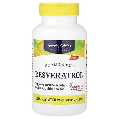 Healthy Origins, Fermented Resveratrol, 300 mg, 150 Veggie Caps