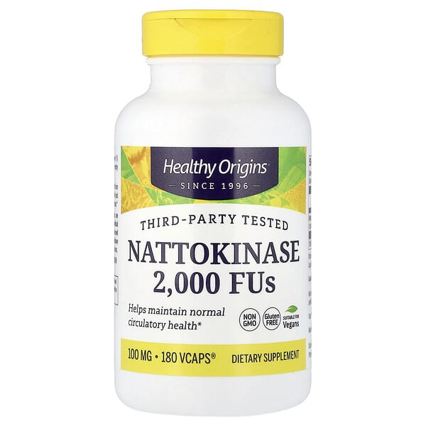 Healthy Origins, Nattokinase, 100 mg (2,000 FUs), 180 Vcaps® — product photo 1