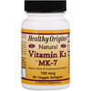 Vitamin K2 como MK7, natural, 100 mcg, 60 cápsulas vegetarianas