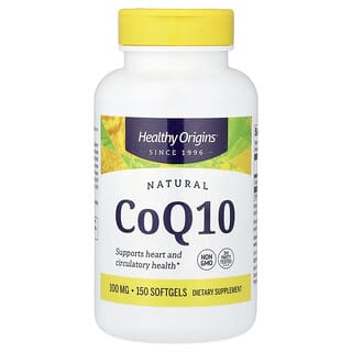 Healthy Origins, Natural CoQ10, 100 mg, 150 Softgels