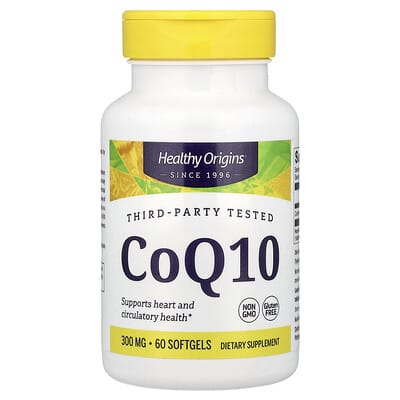 Healthy Origins, Coenzyme Q10, 60 mg, 300 Softgels