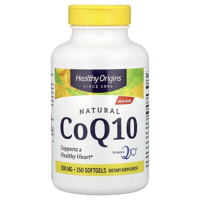 Healthy Origins, Coenzyme Q10 Kaneka's Q10, 300 mg, 150 Tablets
