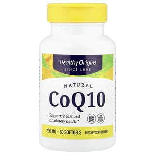 هيلثي أوريجينز‏, طبيعي ، مساعد الإنزيم Q10 ، 200 ملجم ، 60 كبسولة هلامية