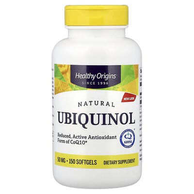 Healthy Origins, Ubiquinol, Kaneka Q+, 50 mg, 150 Softgels