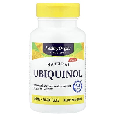 Healthy Origins, Natural, Ubiquinol, 100 mg, 60 Softgels