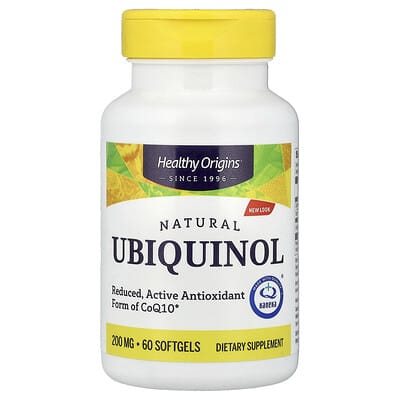 Healthy Origins, Natural Ubiquinol, 200 mg, 60 Softgels