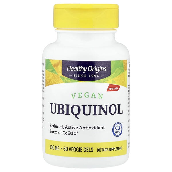 Healthy Origins, Vegan Ubiquinol, 100 mg, 60 Veggie Gels — product photo 1