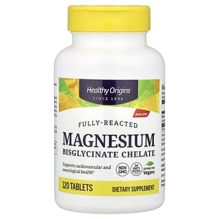 Healthy Origins, Magnesium Bisglycinate Chelate, 120 Tablets