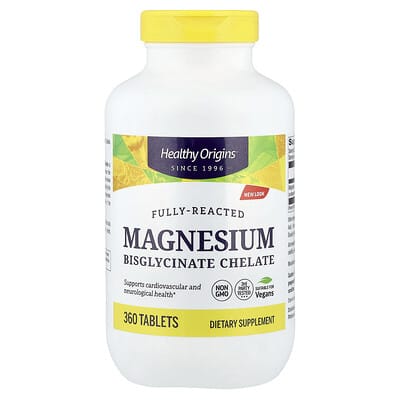 Healthy Origins, Magnesium Bisglycinate Chelate, 360 Tablets