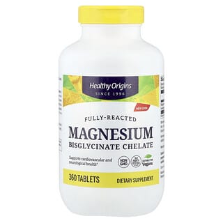Healthy Origins, магнезиев бисглицинат хелат, 360 таблетки (100 mg на таблетка)
